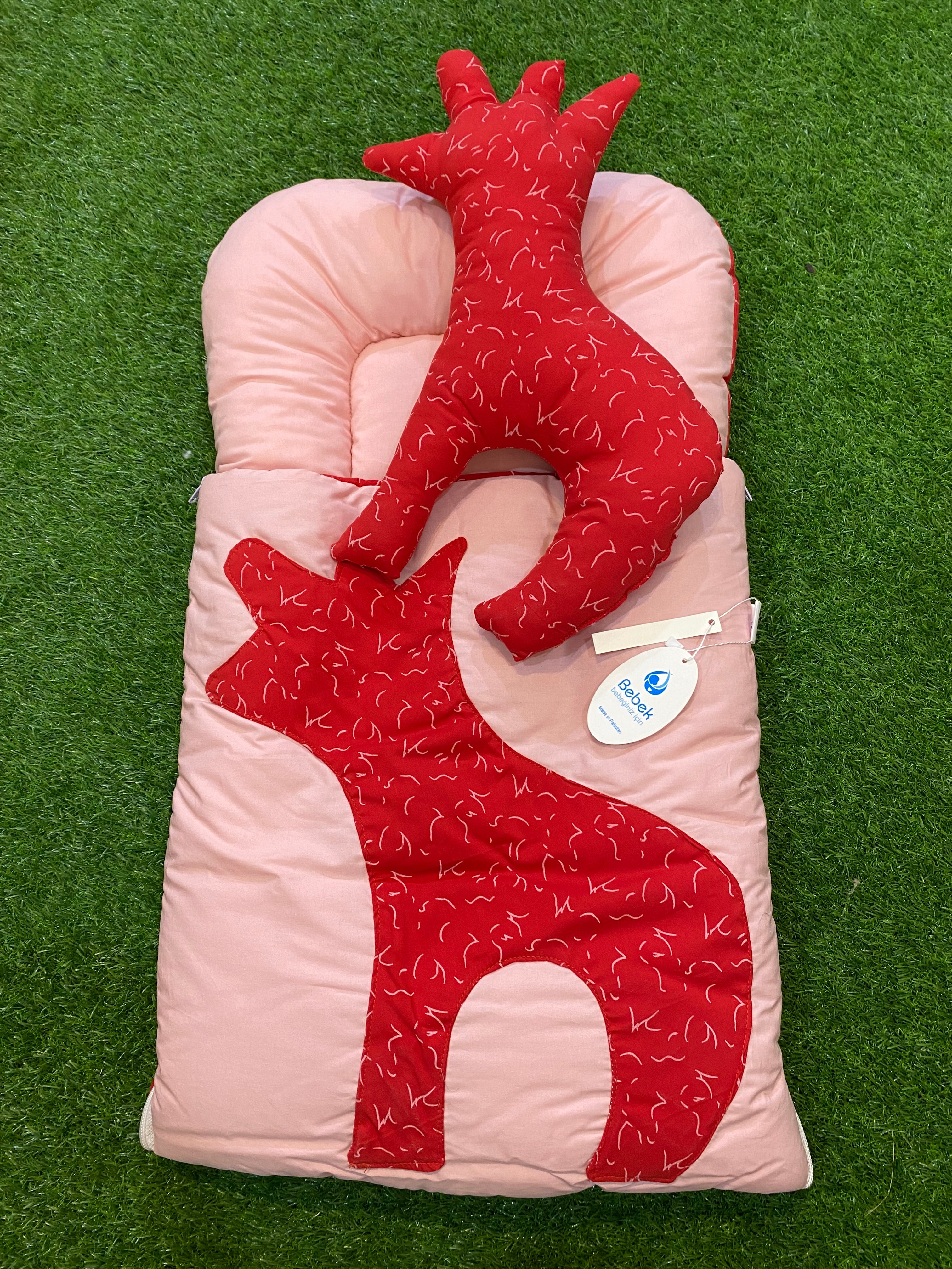 Newborn Baby Carry Nest with Giraffe Design – Soft & Comfortable Sleeping Bag