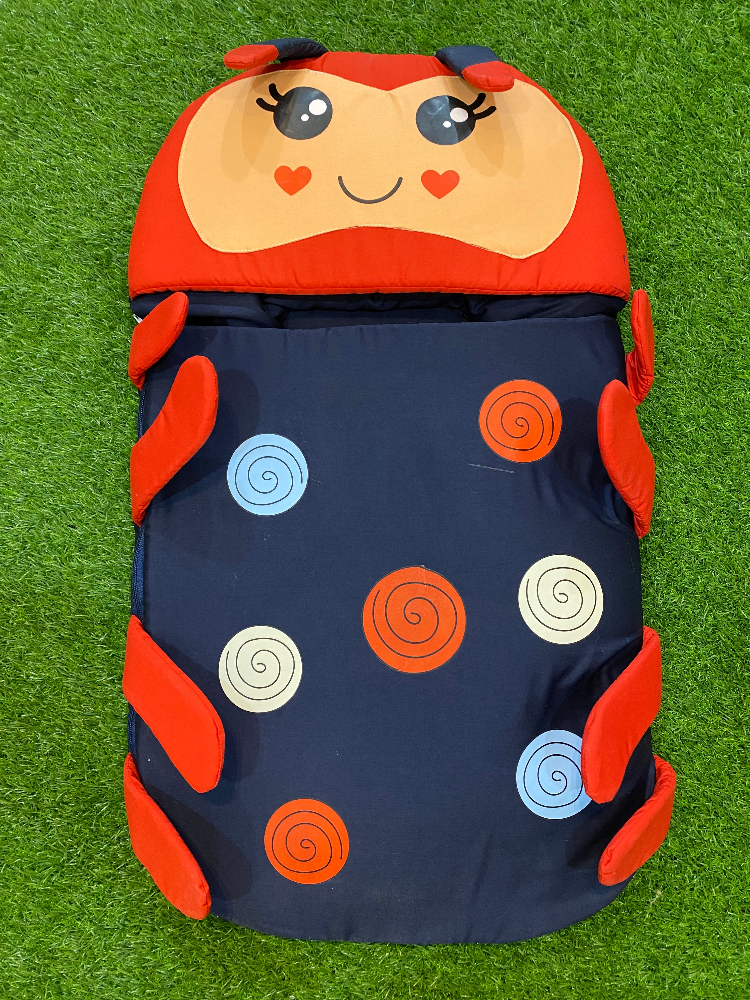 Premium design Newborn Single Baby Carrying Bag – Soft & Cozy Ladybug Design Carry Nest