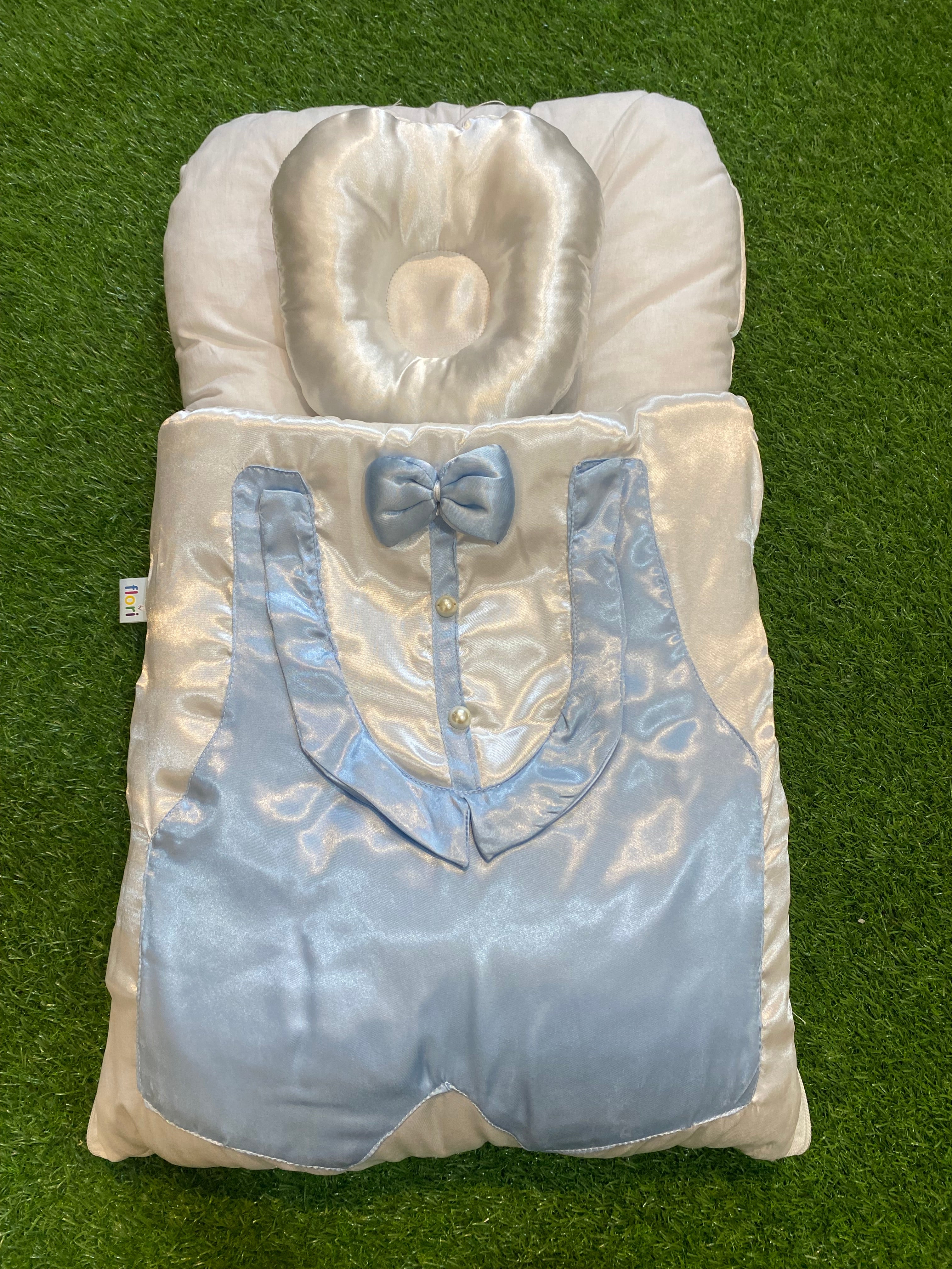 Newborn Baby Carry Nest – Soft, Cozy & Stylish Tuxedo Bow Tie Design Sleeping Bed