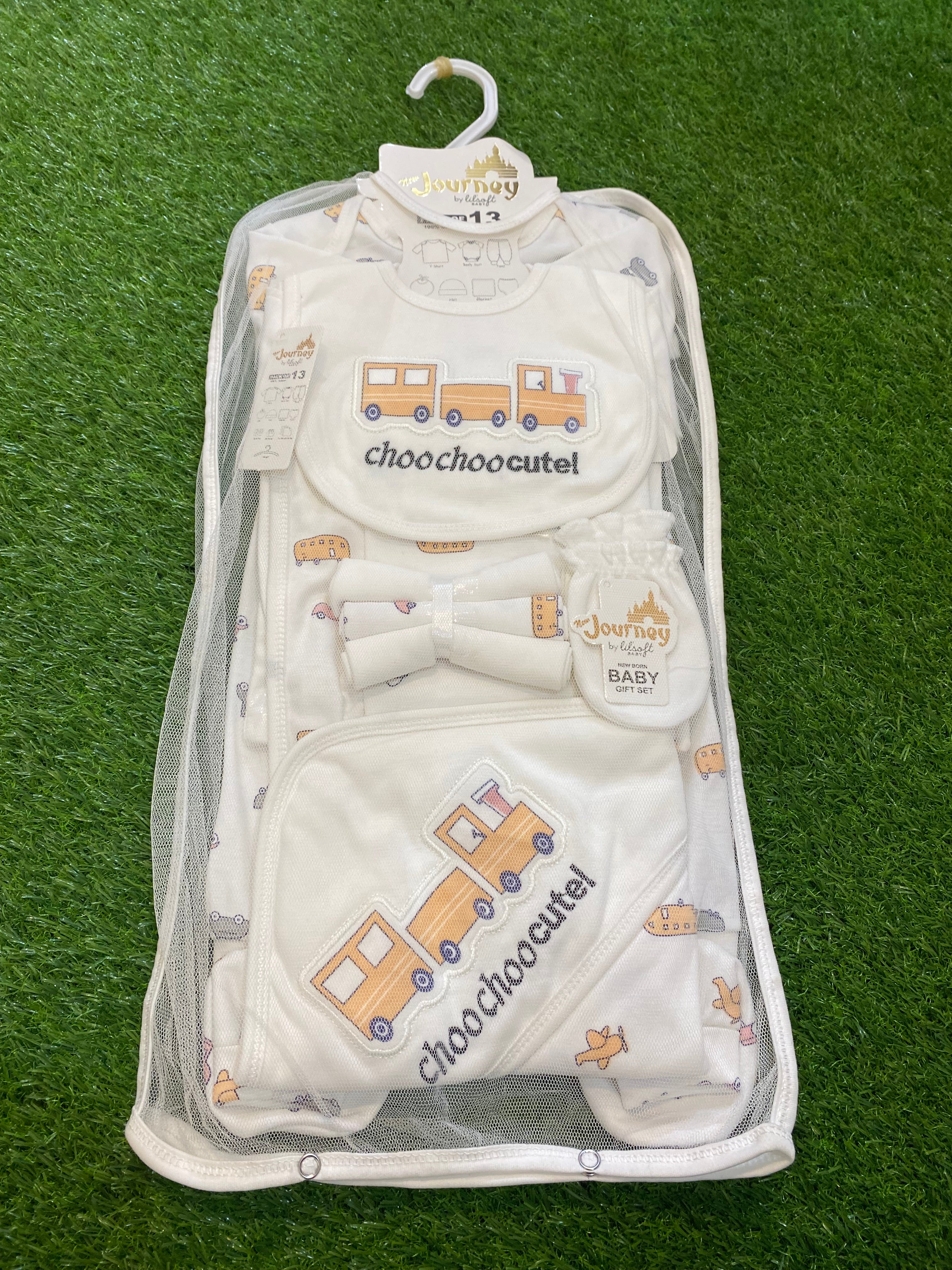 New Journey Starter Set – 13 Pcs Newborn Clothing & Accessories. 🍼✨
