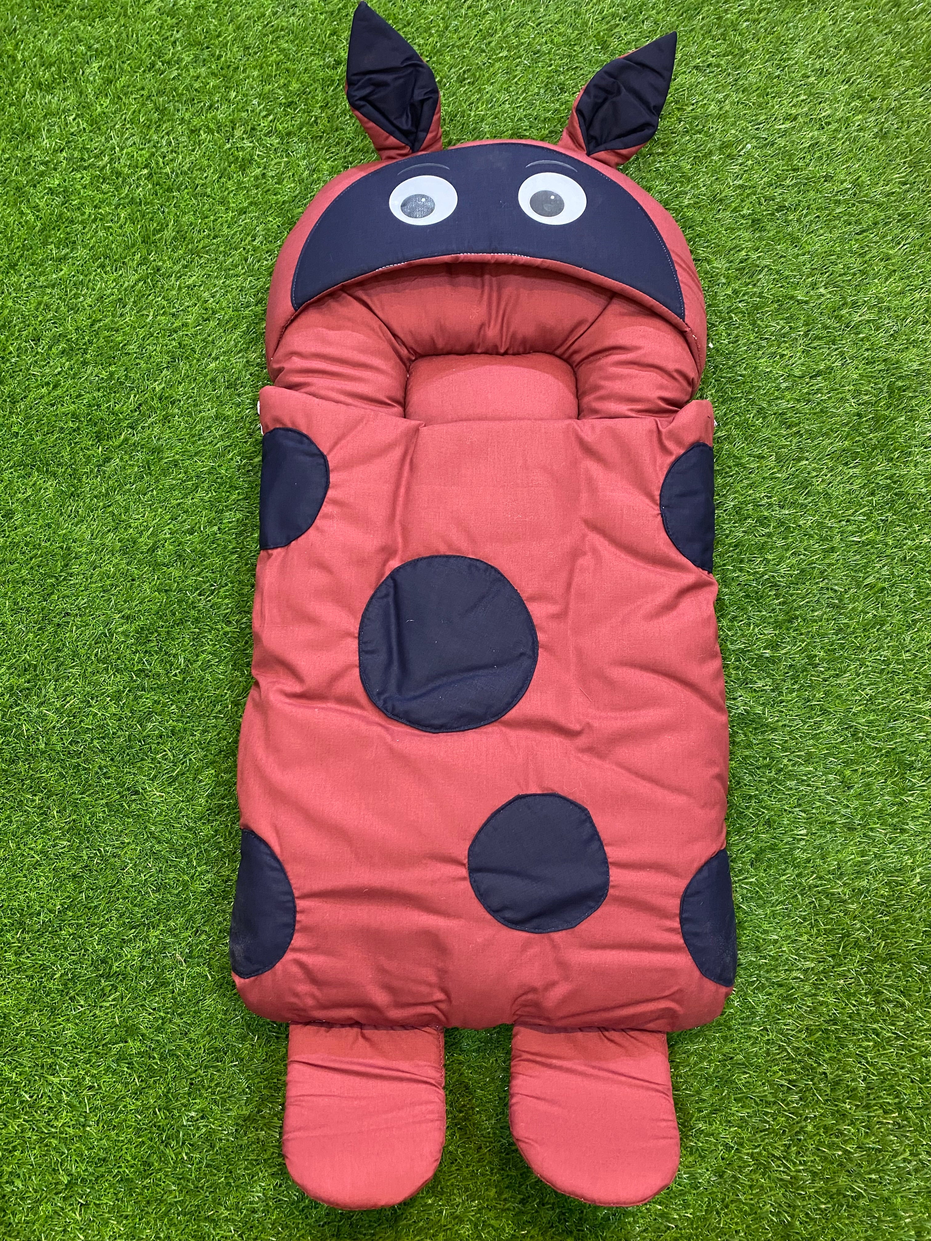 Newborn Single Baby carrying Bag – Soft & Cozy spotted designed n cute eyes Carry Nest