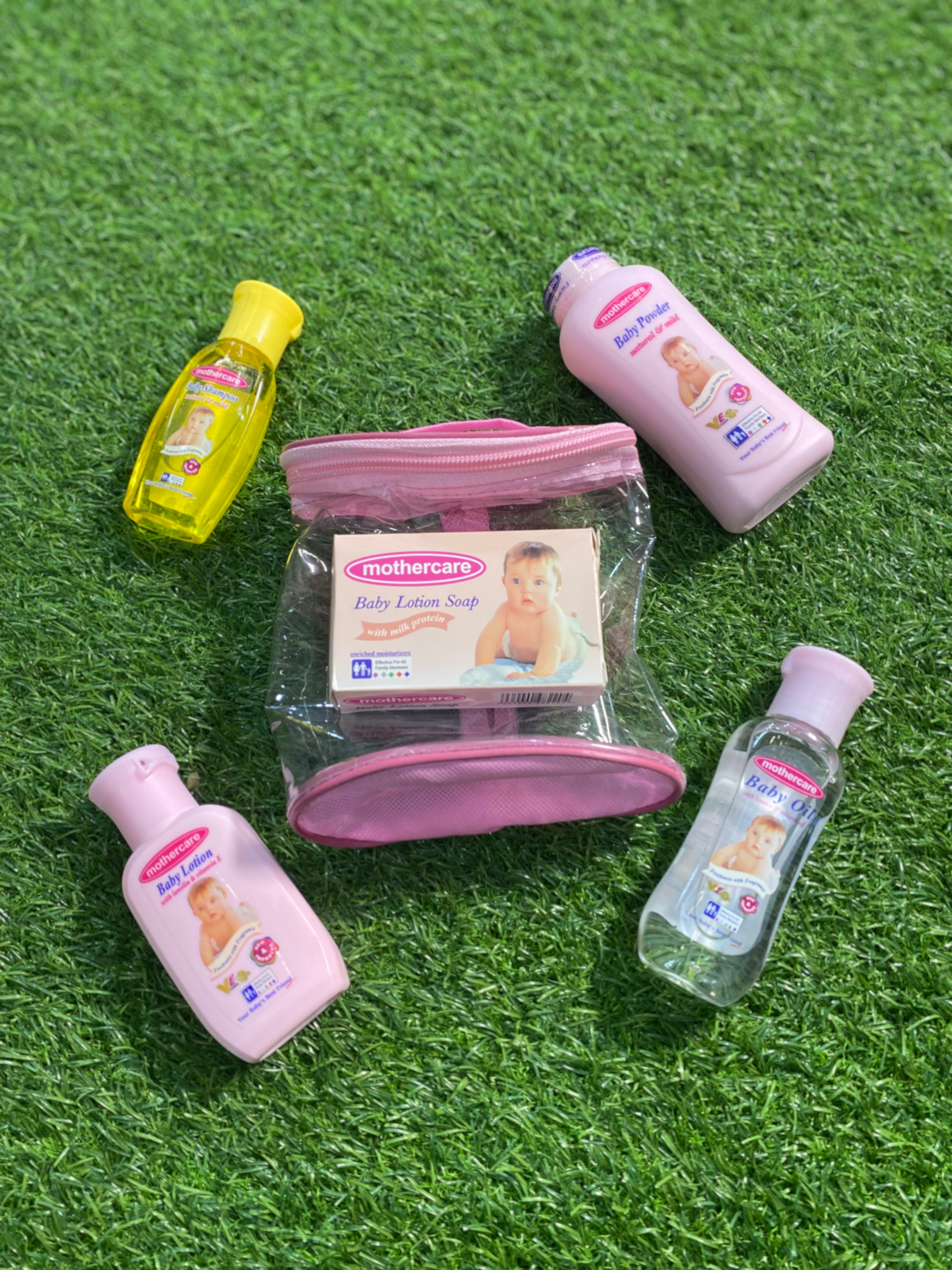 Mothercare Baby Care Essentials Kit – Baby Oil, Baby Soap, and Lotion Set for Gentle Skin Care