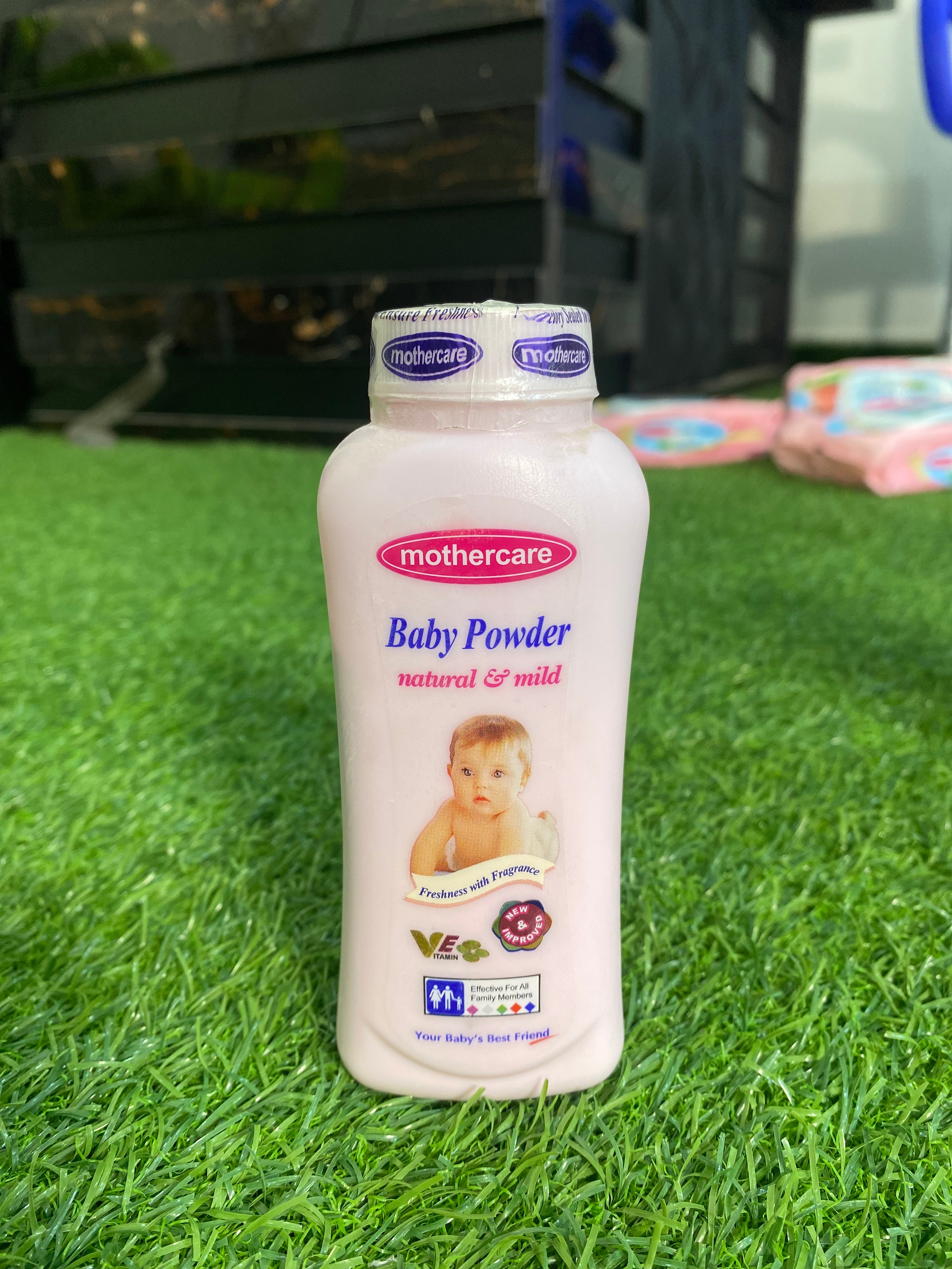 Mothercare Baby Powder – Natural & Mild, Freshness with Fragrance (Available in XL, Large, Medium & Small Sizes)