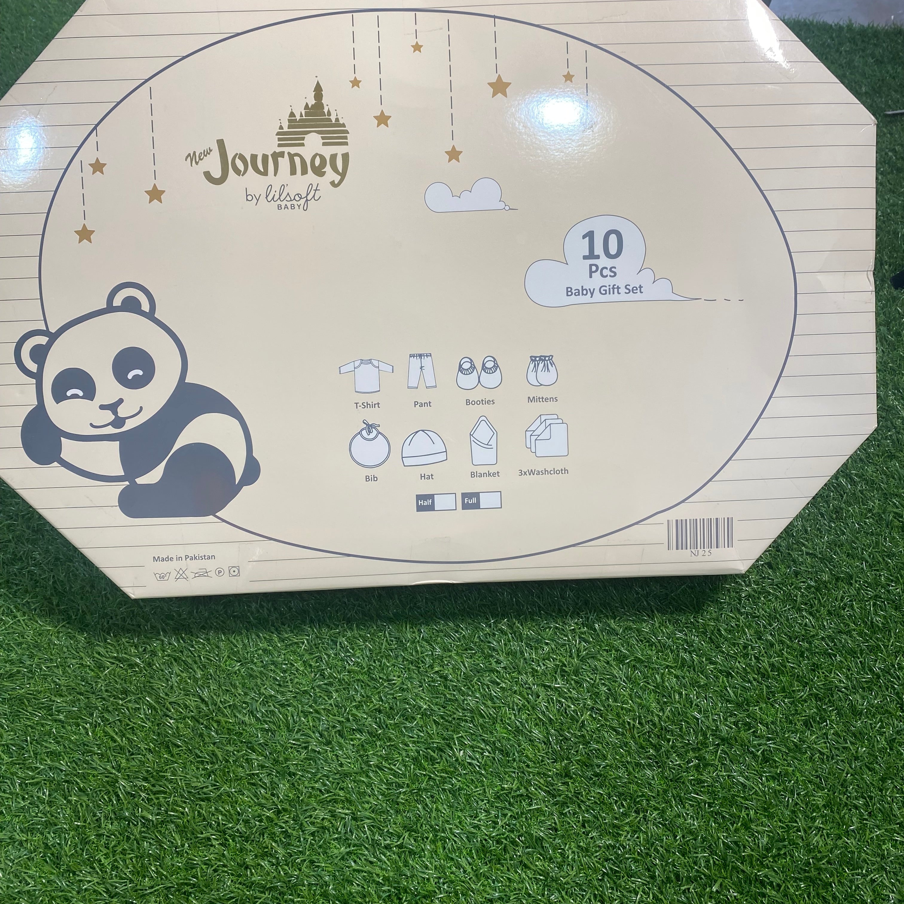 Journey Helicopter Baby Clothing Gift Set - Little Cowboy Theme 6-Piece Gift Box Set, Soft and Breathable Cotton for Newborns