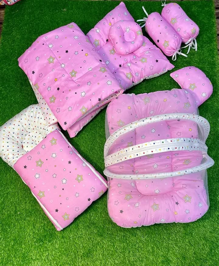 Pink Baby Bed Set – Soft & Cozy