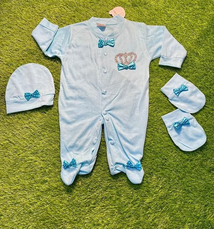 Royal Romper 3pcs Set for Newborns