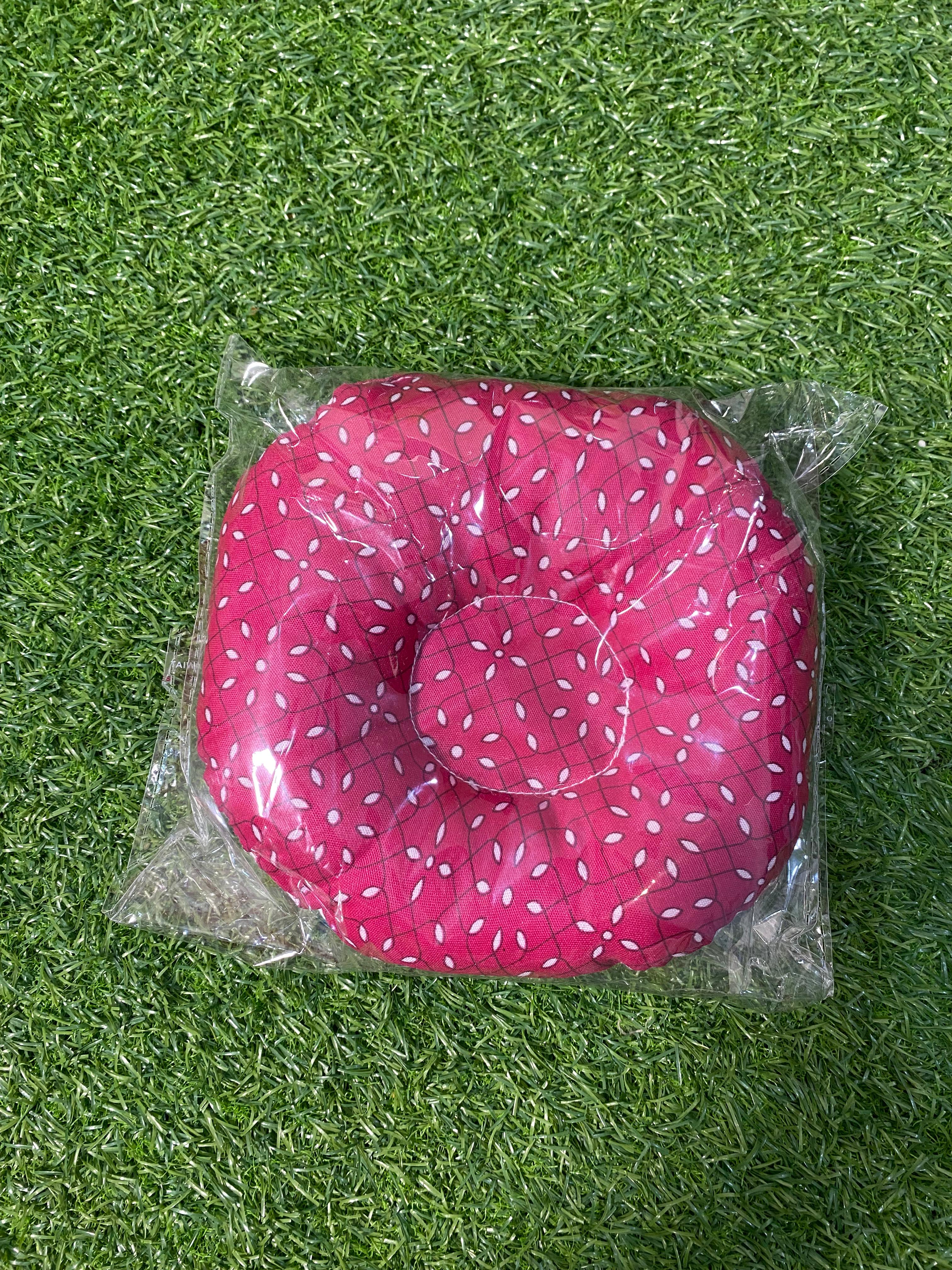 Comfortable Baby Head Support Pillow - Soft Cotton with Multi-Color Checkered Design